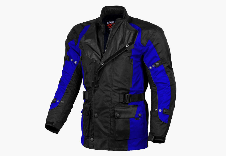 BGA Avalanche Water Resistant Textile Motorcycle Jacket Blue