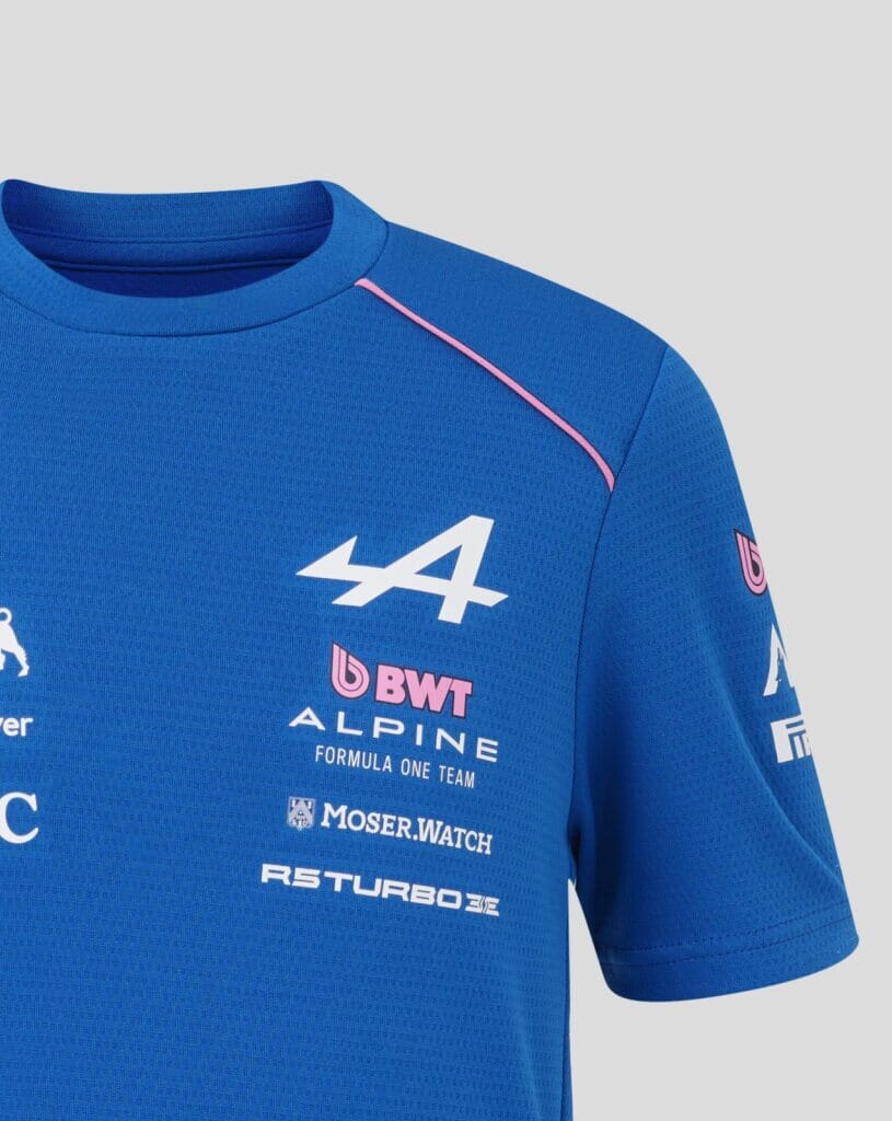 Alpine Racing F1 2026 Kids Team Set Up T-Shirt - Youth Lapis Blue Alpine