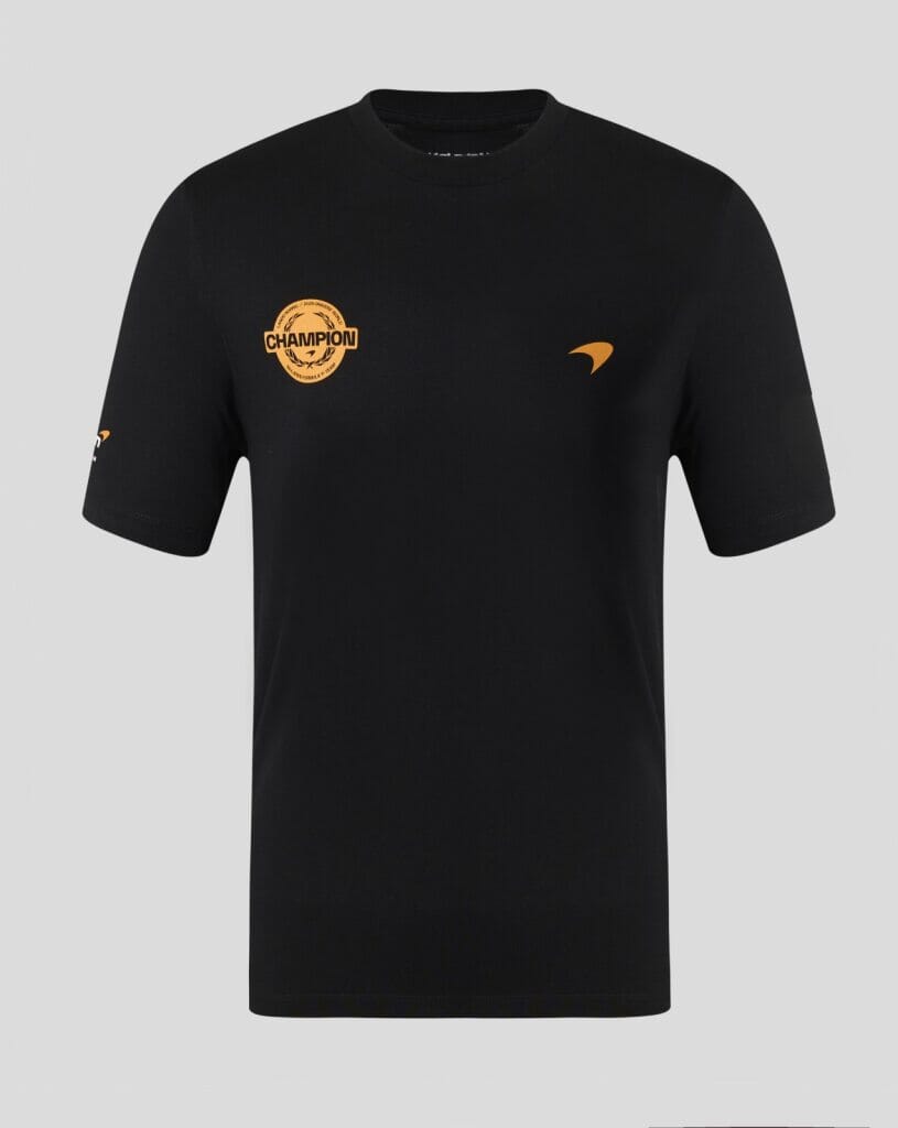 McLaren F1 Kids Lando Norris Championship Winner T-Shirt - Youth Black McLaren-Castore