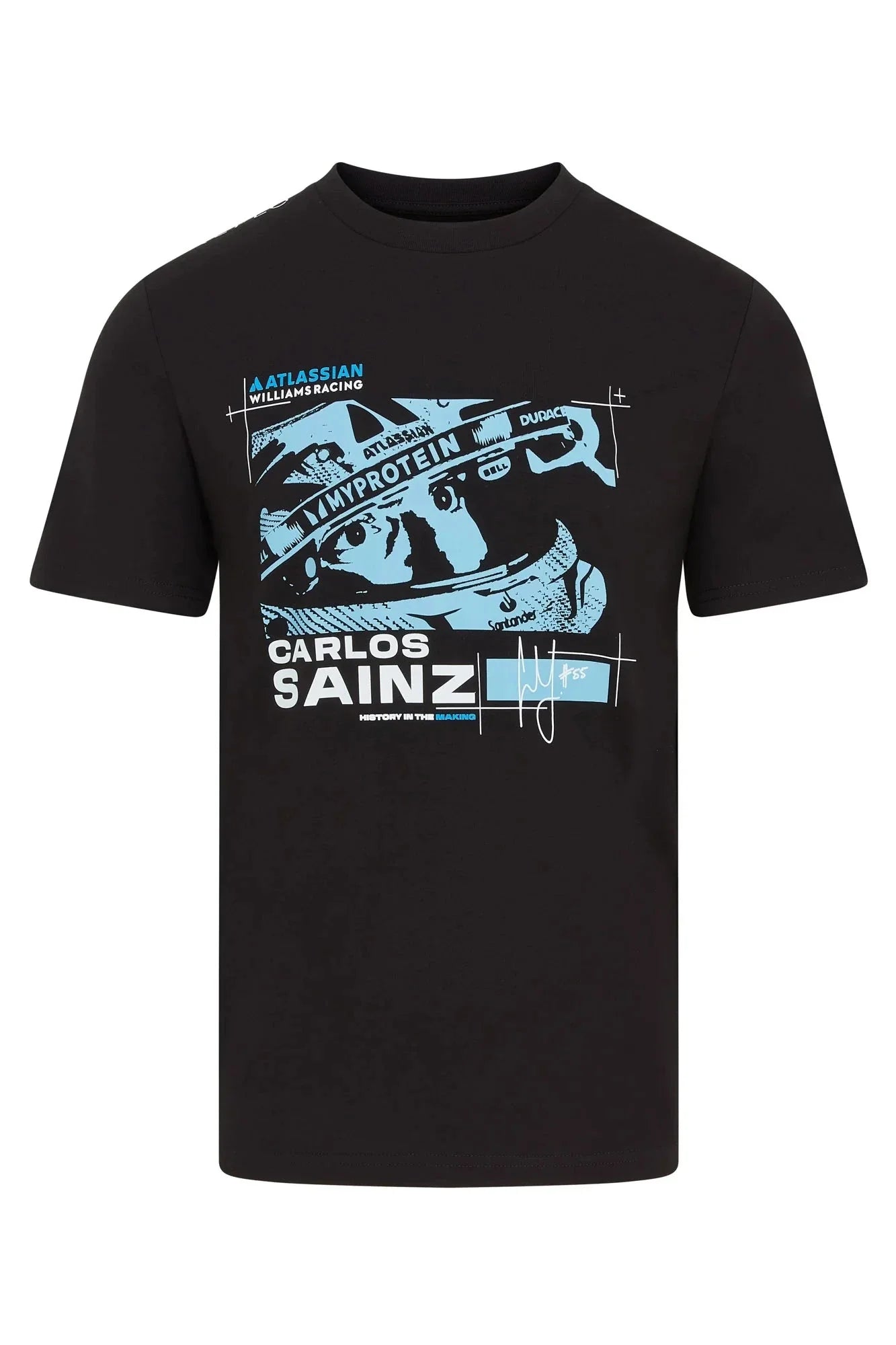 Atlassian Williams Racing F1 X Reflo Carlos Sainz T-Shirt - Black Endless Racegear