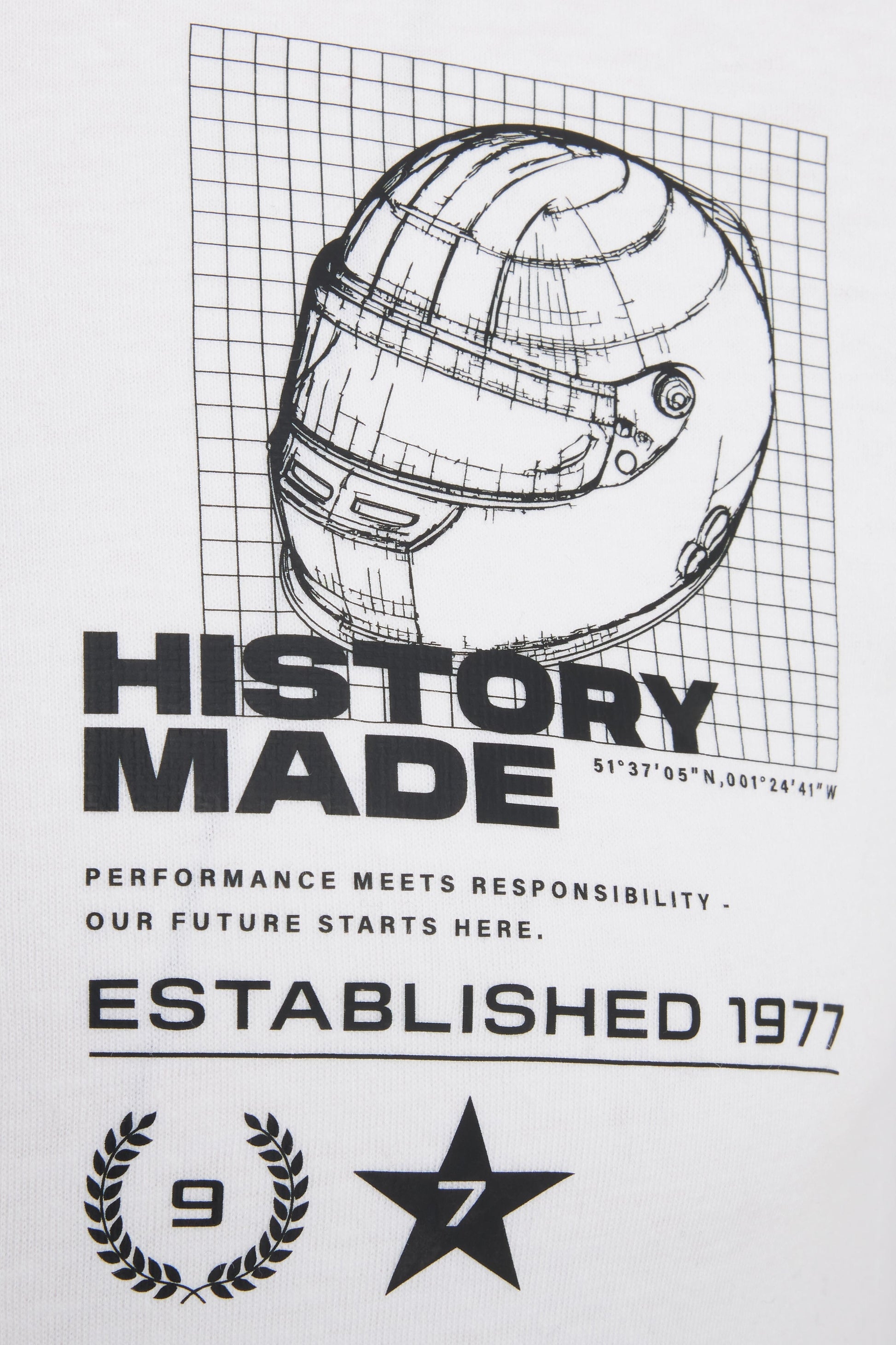 Williams Racing F1 "History Made" Helmet T-Shirt - Blue/White Williams Racing