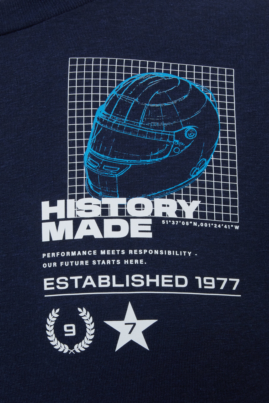 Williams Racing F1 "History Made" Helmet T-Shirt - Blue/White Williams Racing