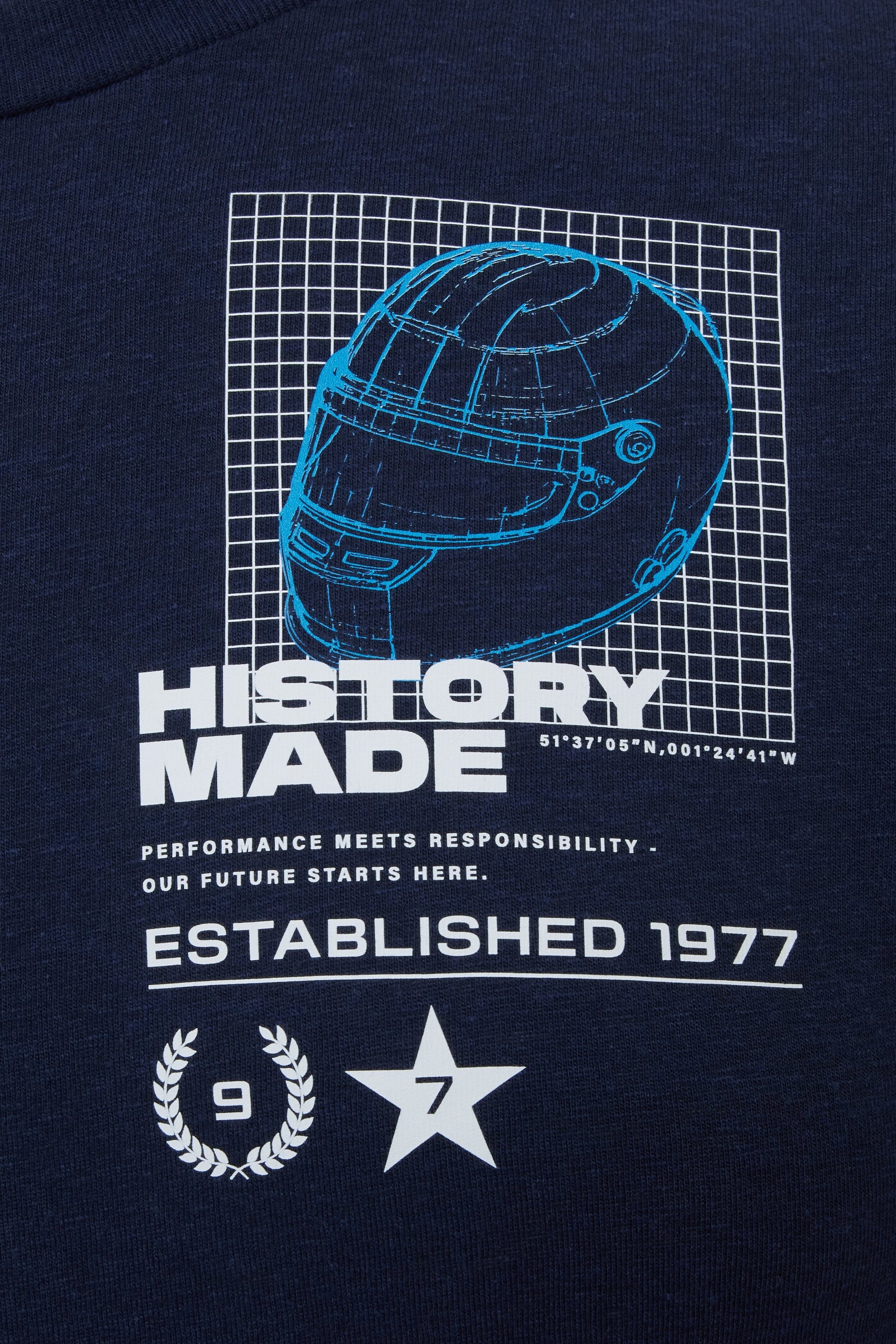 Williams Racing F1 "History Made" Helmet T-Shirt - Blue/White Williams Racing