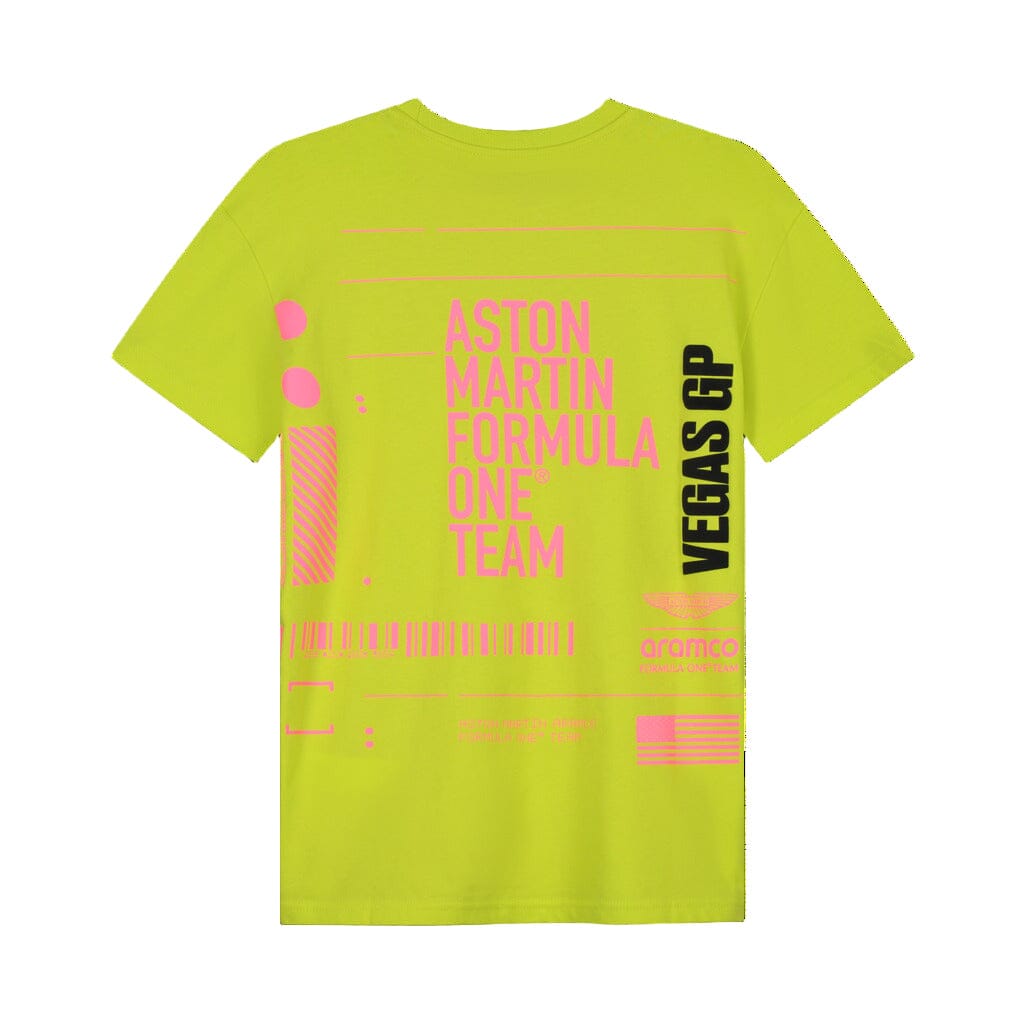 Aston Martin F1 Limited Edition Las Vegas GP Graphic T-Shirt - Lime Endless Racegear