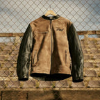 Fuel Sidewaze Leather Jacket - Tan / Black Endless Racegear