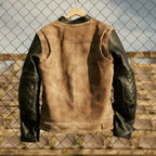 Fuel Sidewaze Leather Jacket - Tan / Black Endless Racegear