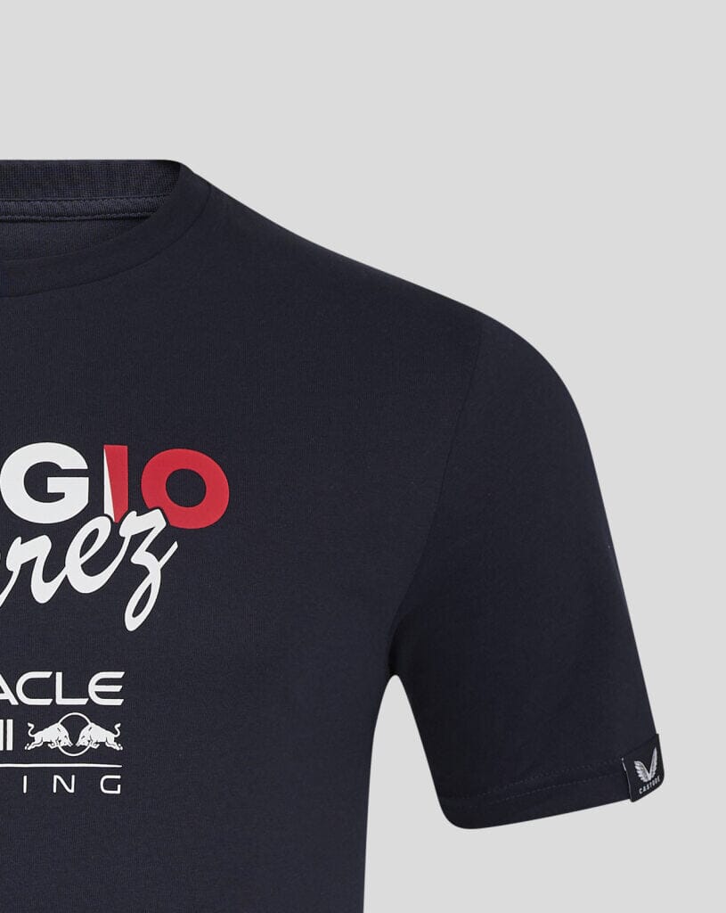 Red Bull Racing F1 Sergio "Checo" Perez Flag T-Shirt - White/Navy Red Bull Racing