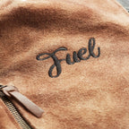 Fuel Sidewaze Leather Jacket - Tan / Black Endless Racegear