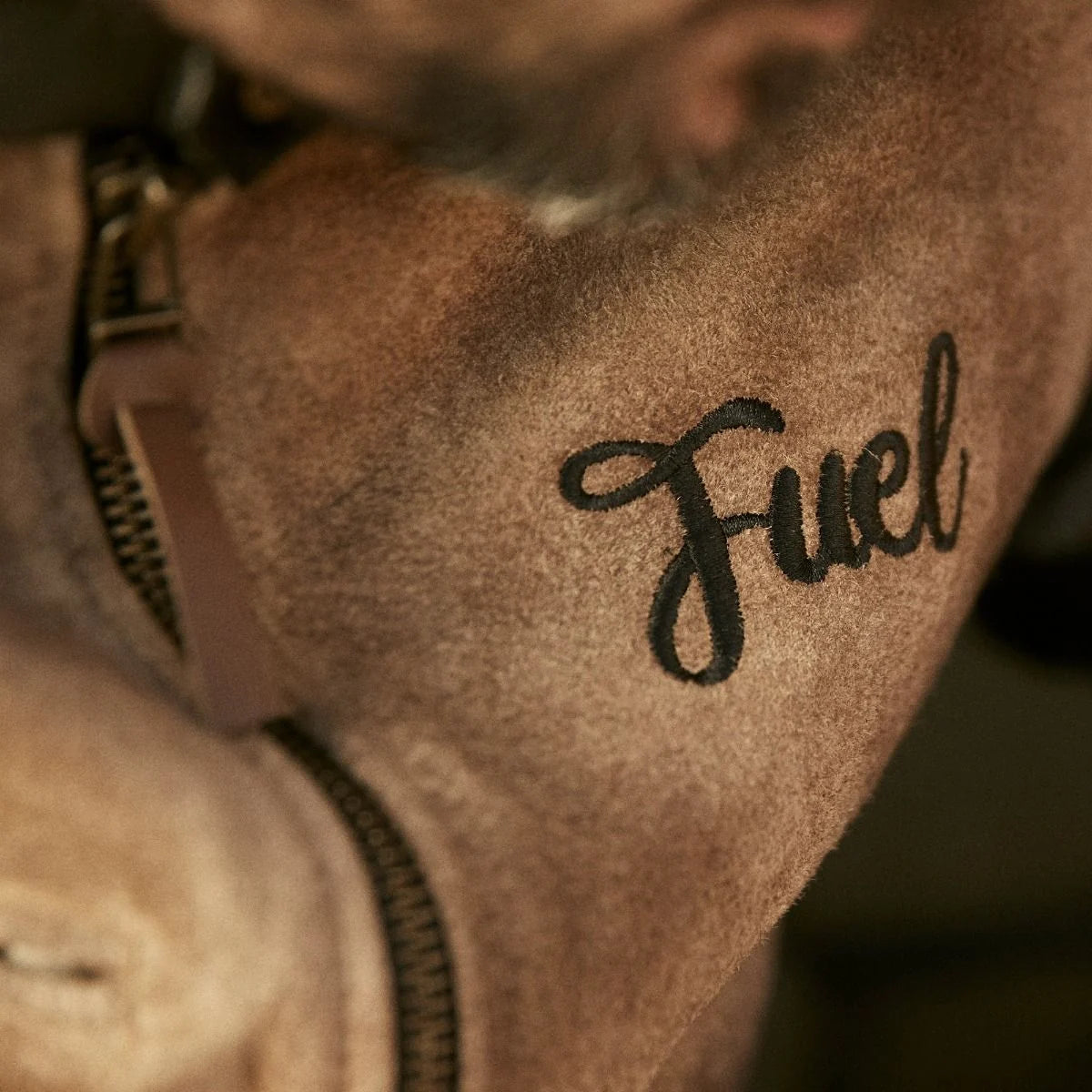 Fuel Sidewaze Leather Jacket - Tan / Black Endless Racegear