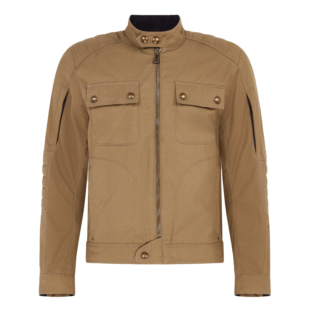 *New* Belstaff Roberts Cotton Canvas Motorcycle Jacket - Olive