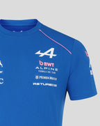 Alpine Racing F1 2026 Men's Team Set Up T-Shirt - Lapis Blue Alpine