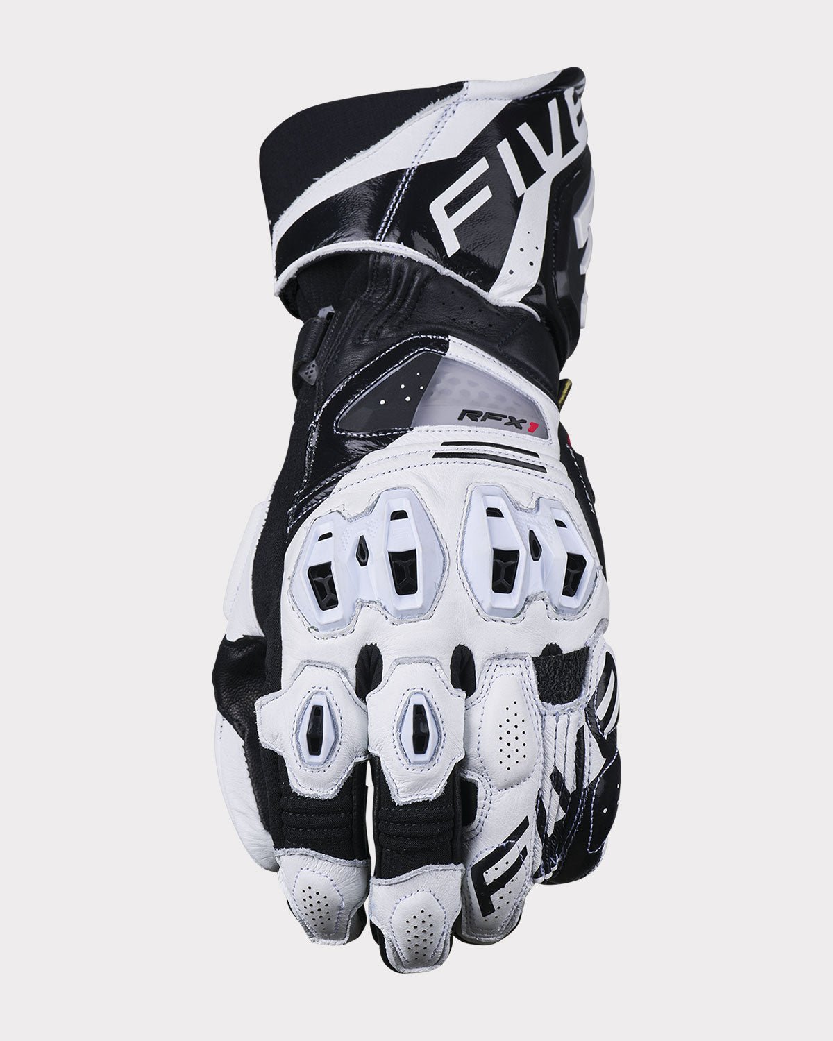 FIVE RFX1 EVO Gauntlet Gloves - InGearMotoFIVEMotorcycle GlovesWhite / Black