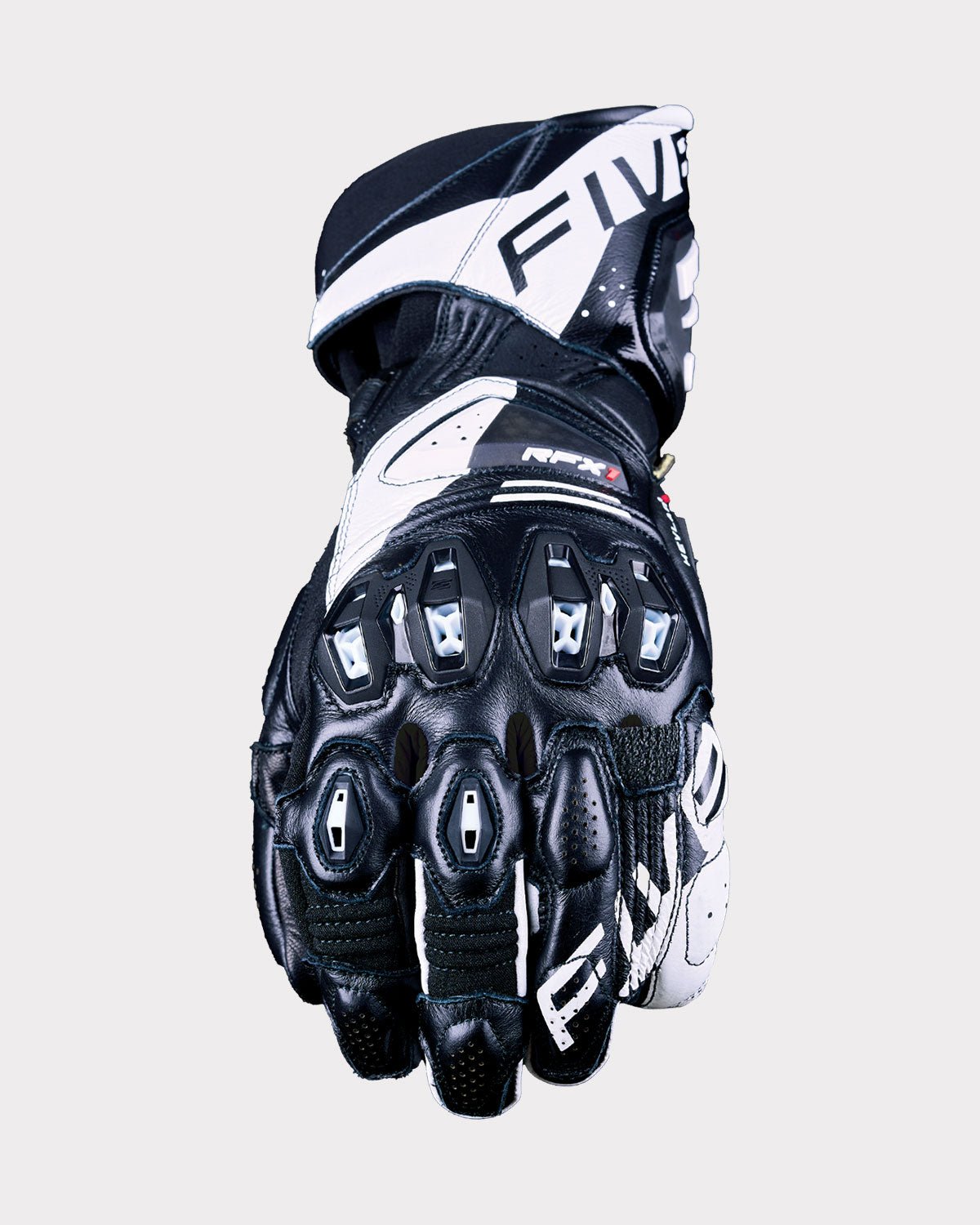 FIVE RFX1 EVO Gauntlet Gloves - InGearMotoFIVEMotorcycle GlovesBlack / White