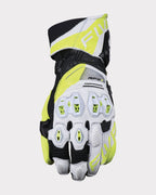 FIVE RFX1 EVO Gauntlet Gloves - InGearMotoFIVEMotorcycle GlovesWhite / Fluo Yellow