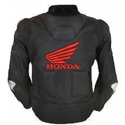 Honda Motorcycle Leather Racing Red Jacket 3A MOTO LEATHER