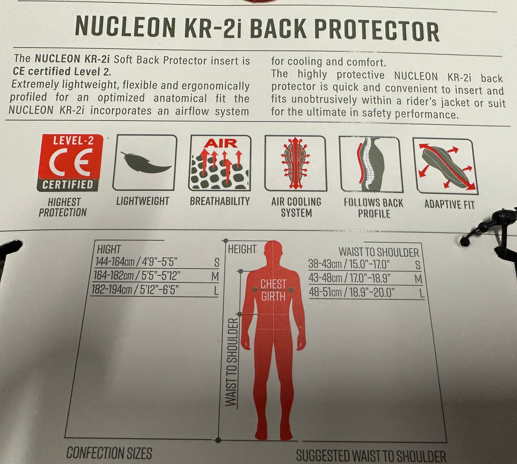 Alpinestars Nucleon KR-2i Back Protector Insert ALPINESTARS