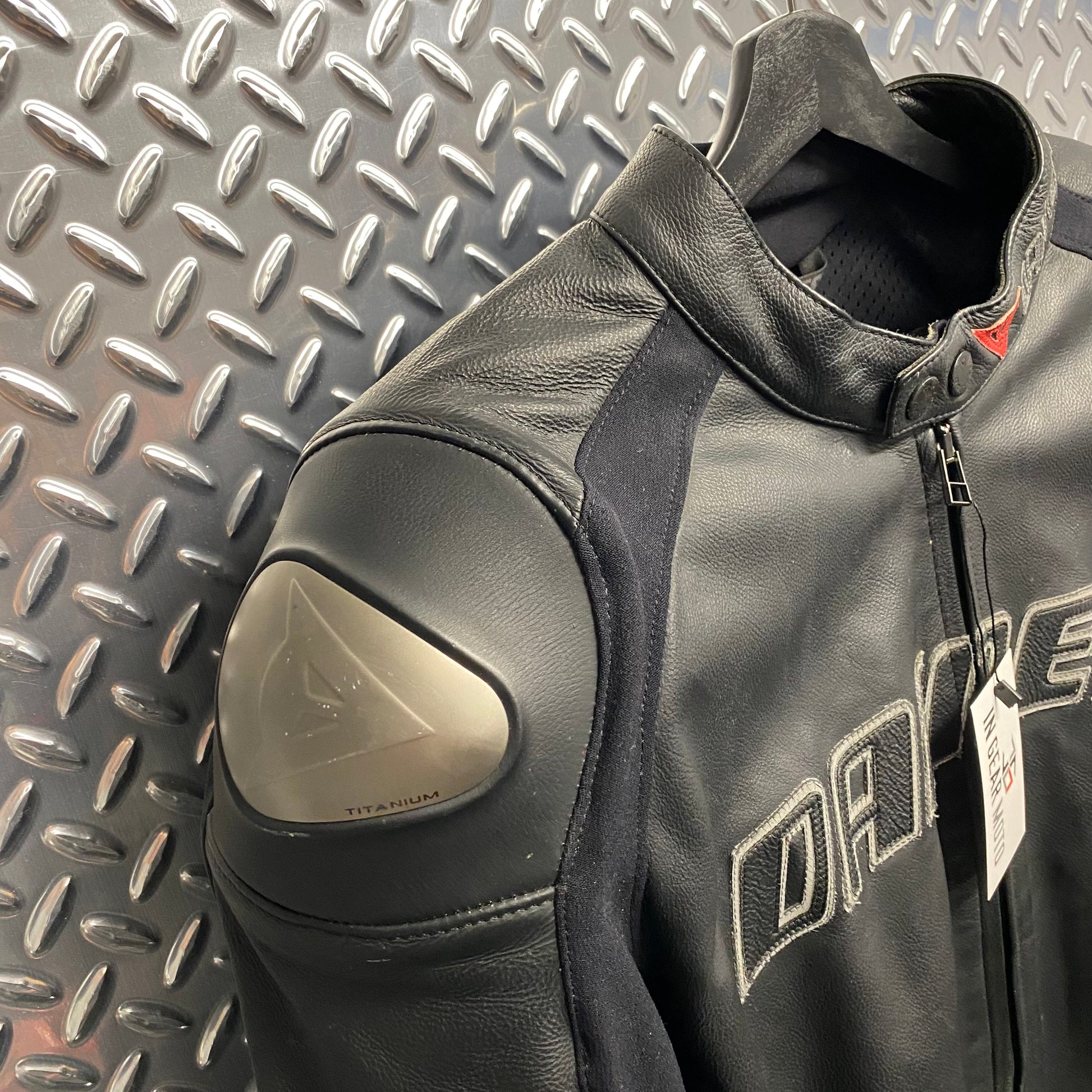 Dainese Leather Motorcycle Jacket Sz 58EU Dainese