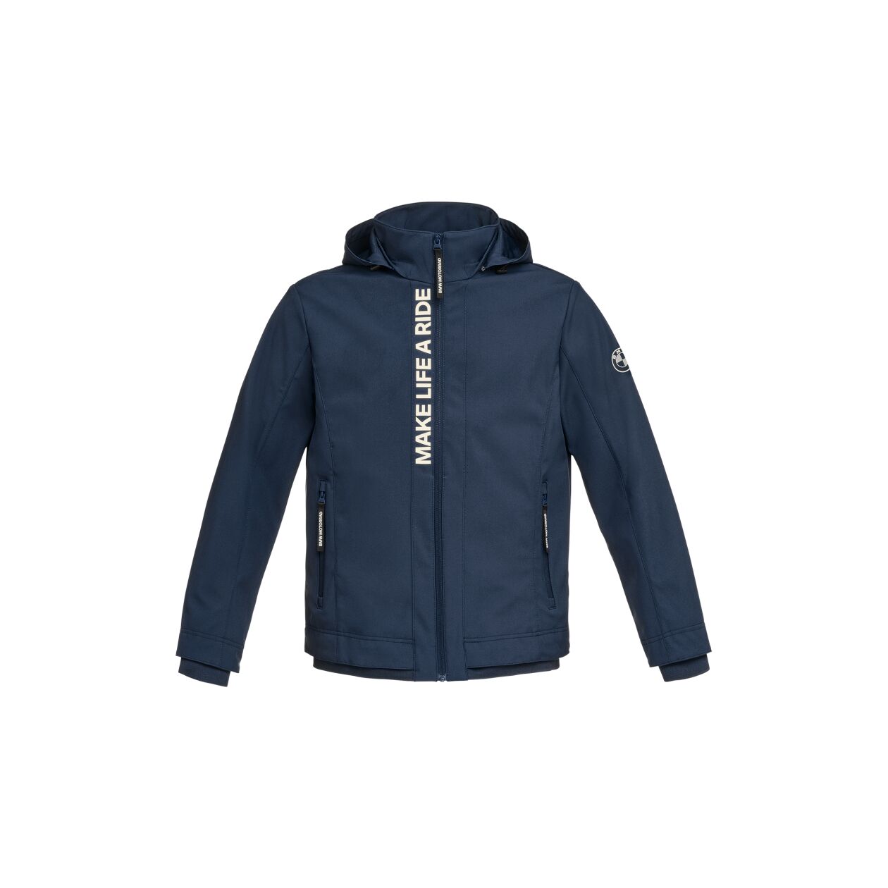 BMW MOTORRAD SOFTSHELL JACKET MAKE LIFE A RIDE BLUE BMW Motorrad