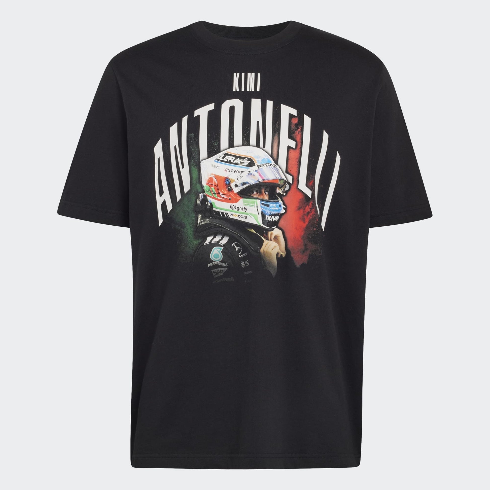 Mercedes - AMG Petronas Formula One Kimi Antonelli Kids Graphic T-Shirt - Youth Black Mercedes AMG Petronas