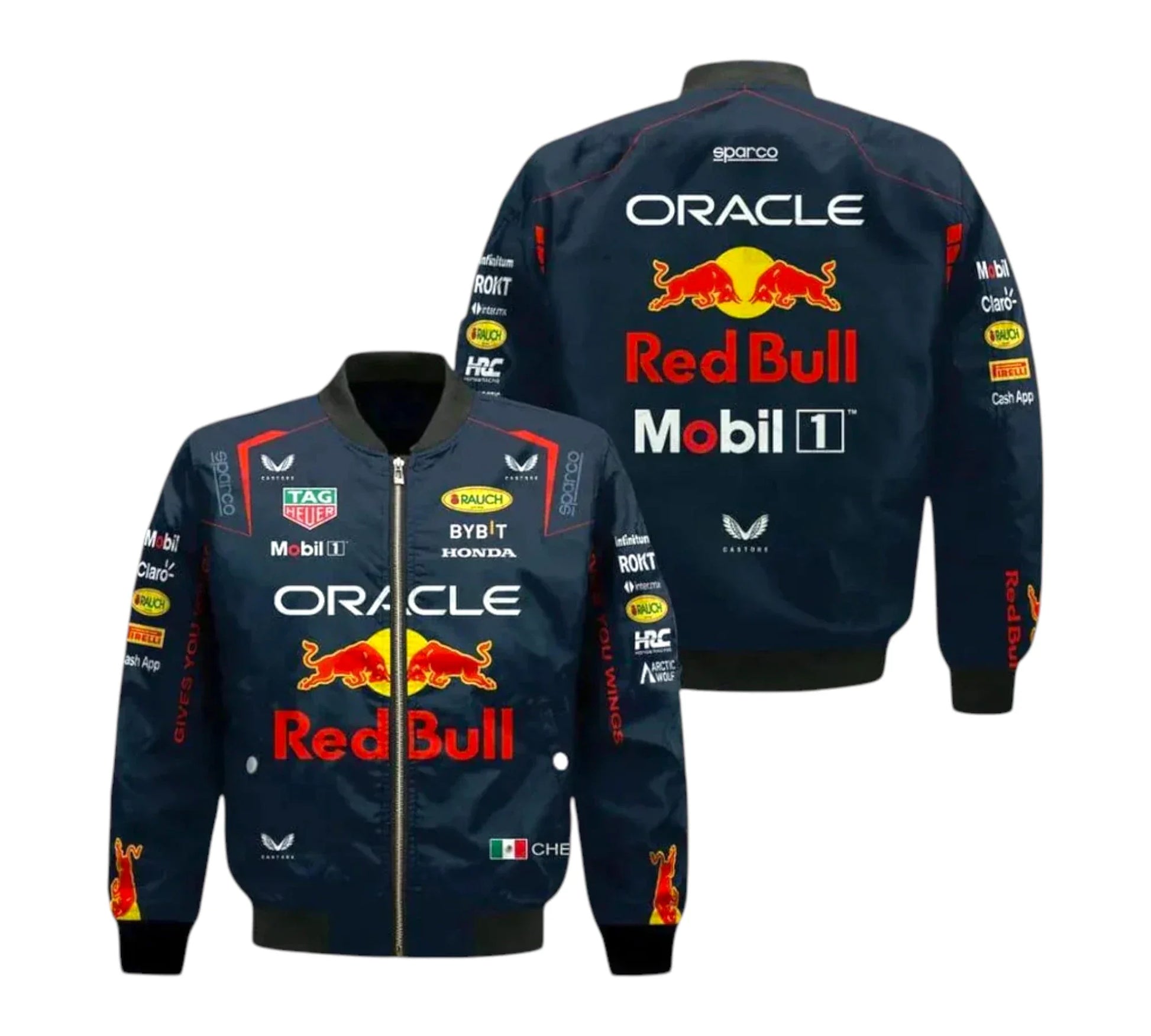 Sergio Perez 2023 Oracle Red bull Racing F1 Vintage Jacket Endless Racegear
