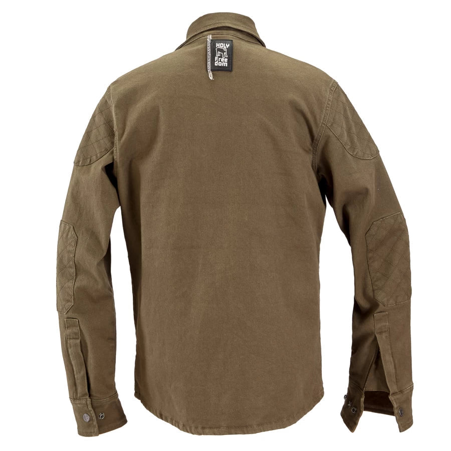 Holy Freedom - King Motorcycle Jacket - Military Green