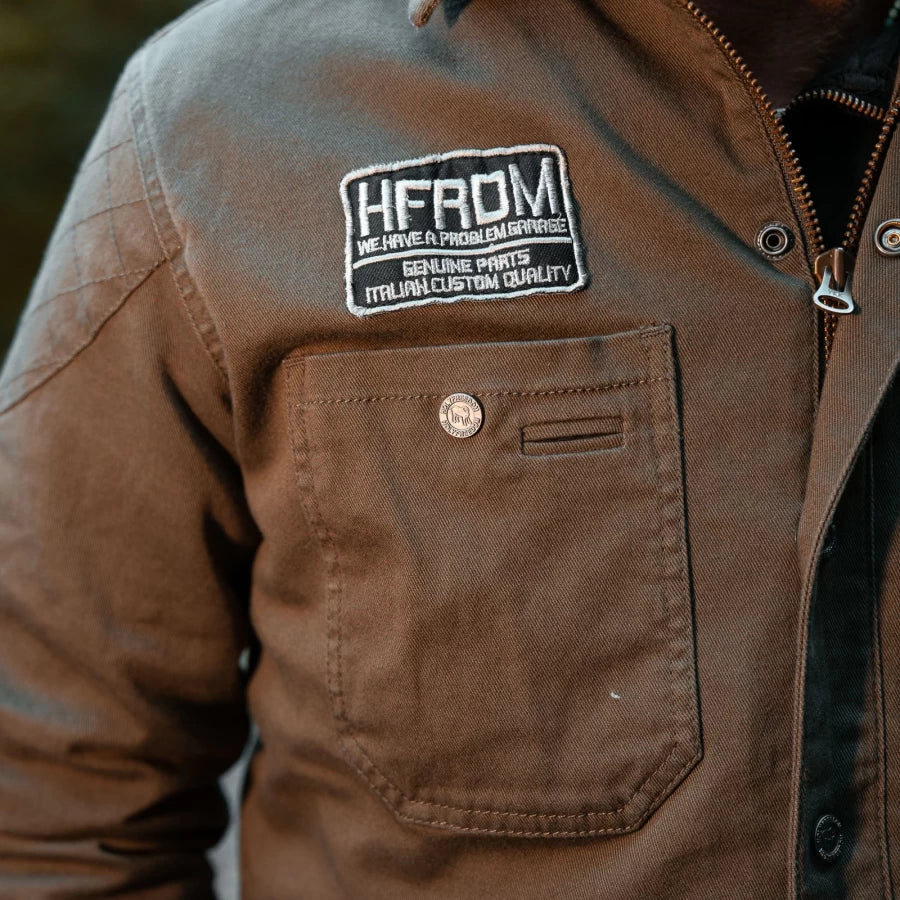 Holy Freedom - King Motorcycle Jacket - Military Green