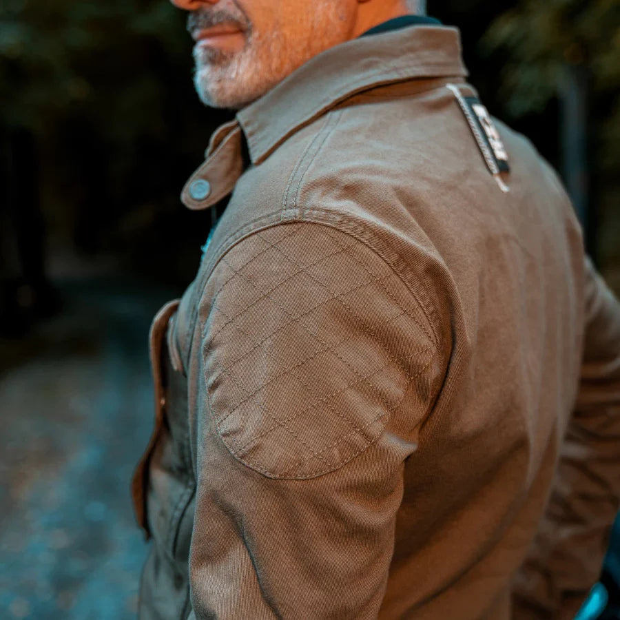 Holy Freedom - King Motorcycle Jacket - Military Green