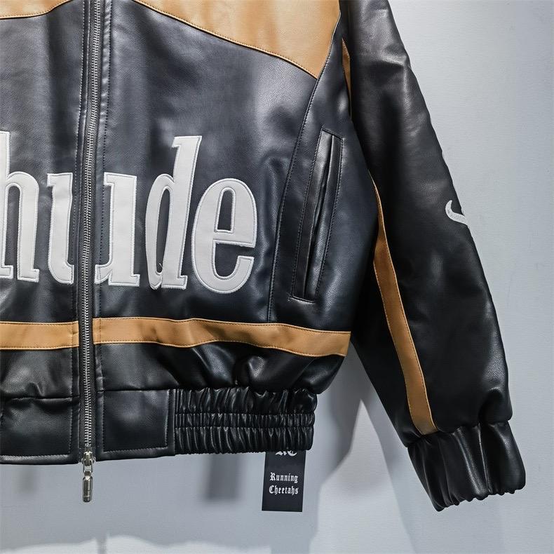 Rhude Racing Jacket Lamborghini Rhude Leather Vintage Racing Jacket – Endless Racegear
