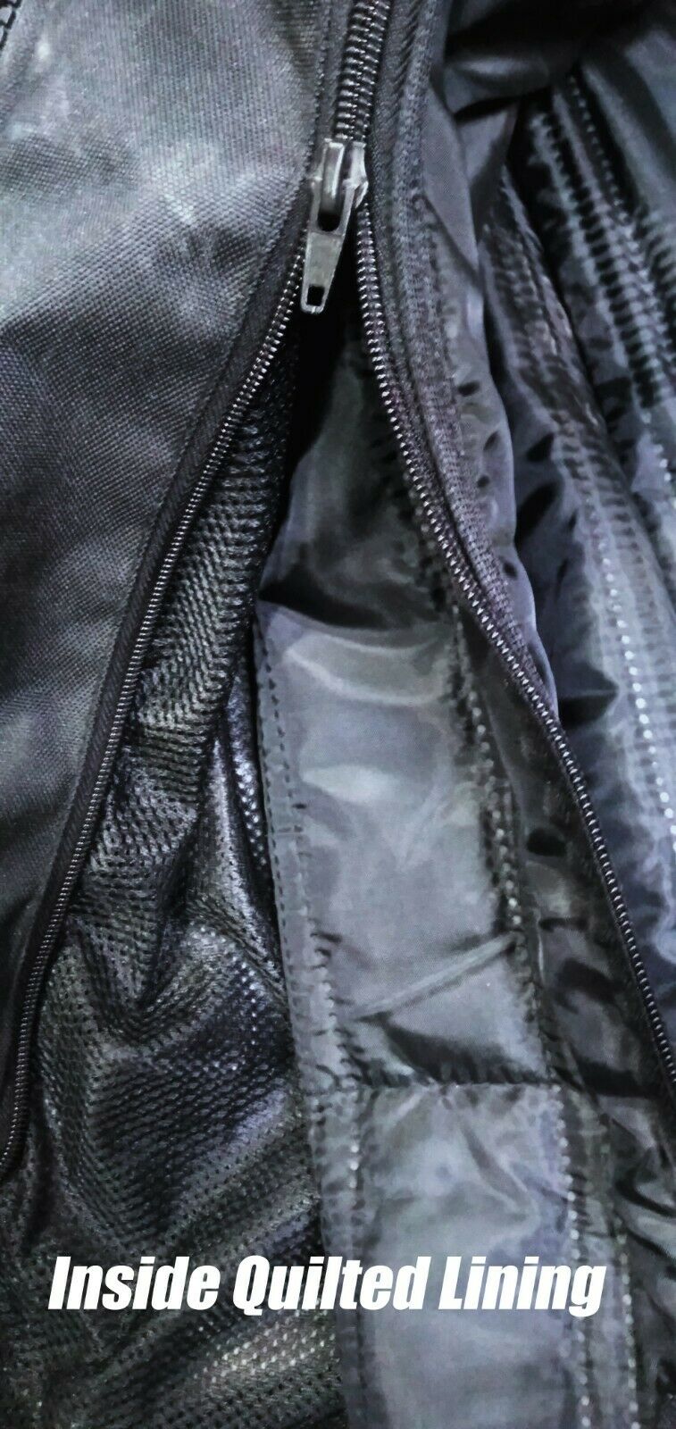 BGA Velocity Water Resistant Cordura Motorcycle Jacket Black CE Armoured