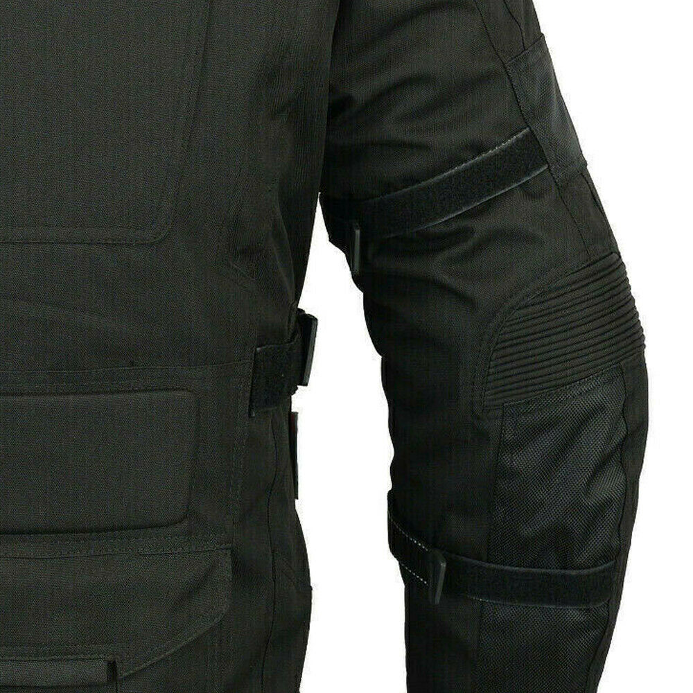 BGA Velocity Water Resistant Cordura Motorcycle Jacket Black CE Armoured