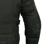 BGA Velocity Water Resistant Cordura Motorcycle Jacket Black CE Armoured