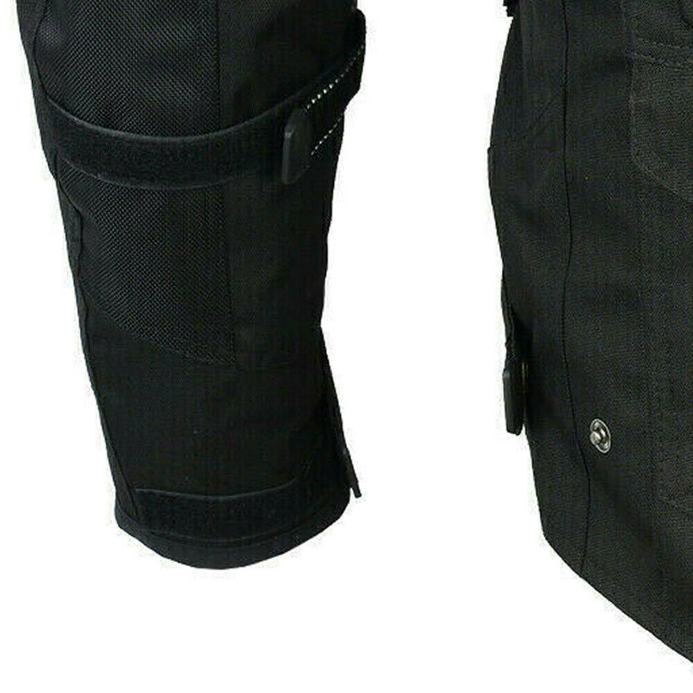 BGA Velocity Water Resistant Cordura Motorcycle Jacket Black CE Armoured