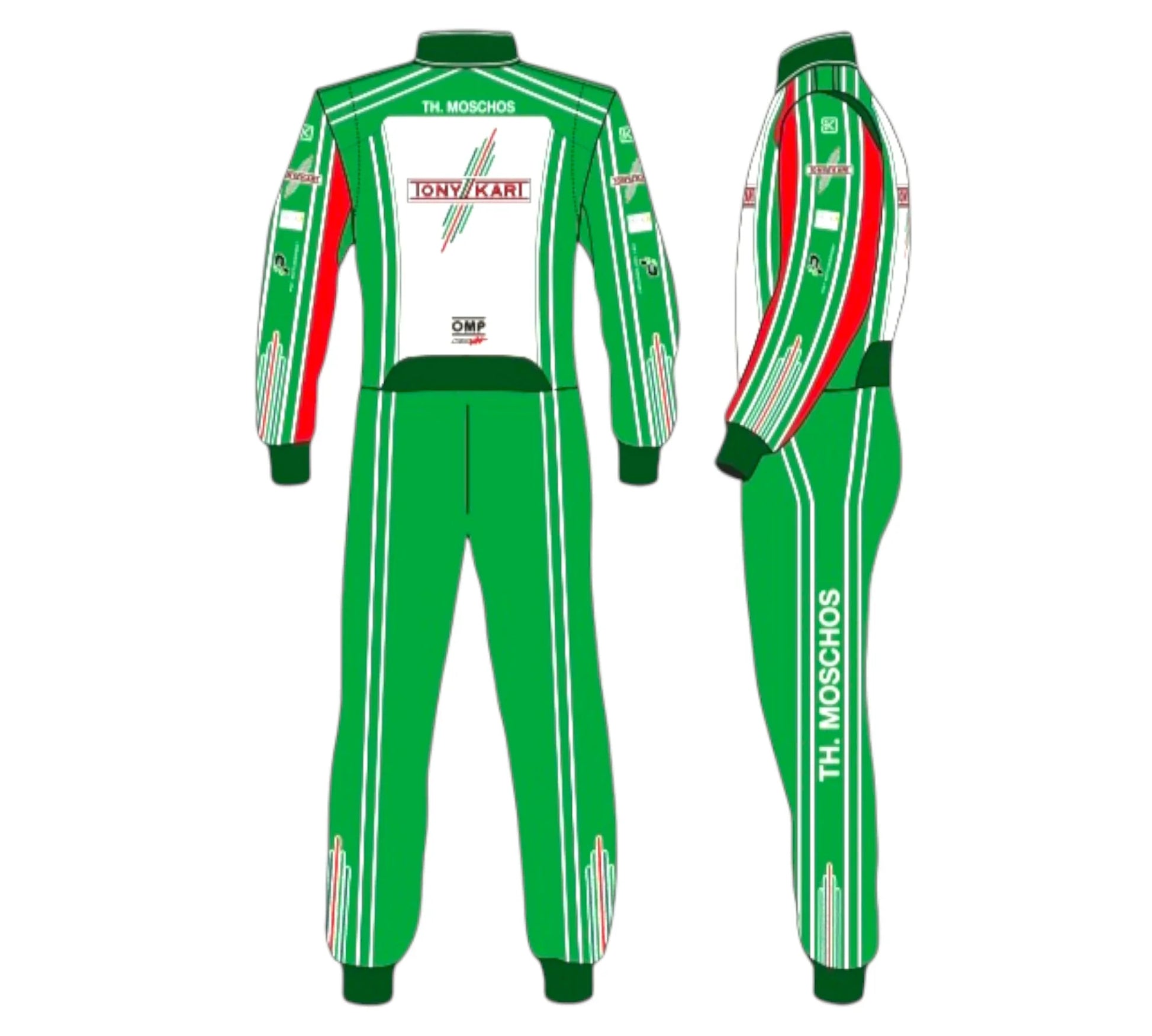 OMP Tony kart Sublimation Printed Go Kart Racing Suit Endless Racegear
