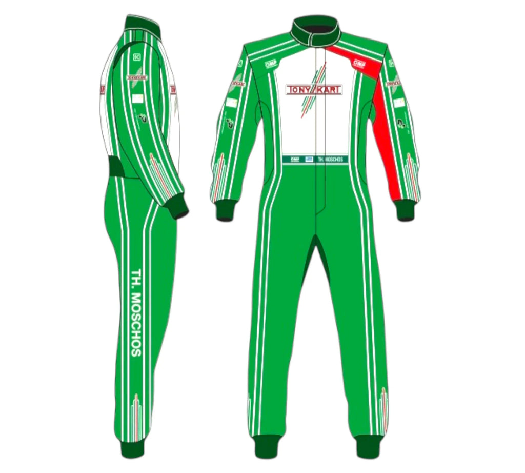 OMP Tony kart Sublimation Printed Go Kart Racing Suit Endless Racegear