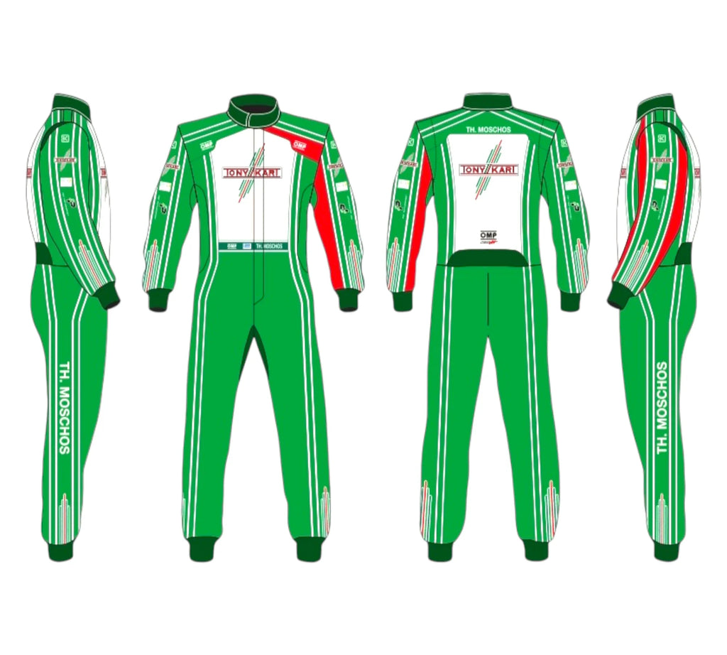 OMP Tony kart Sublimation Printed Go Kart Racing Suit Endless Racegear