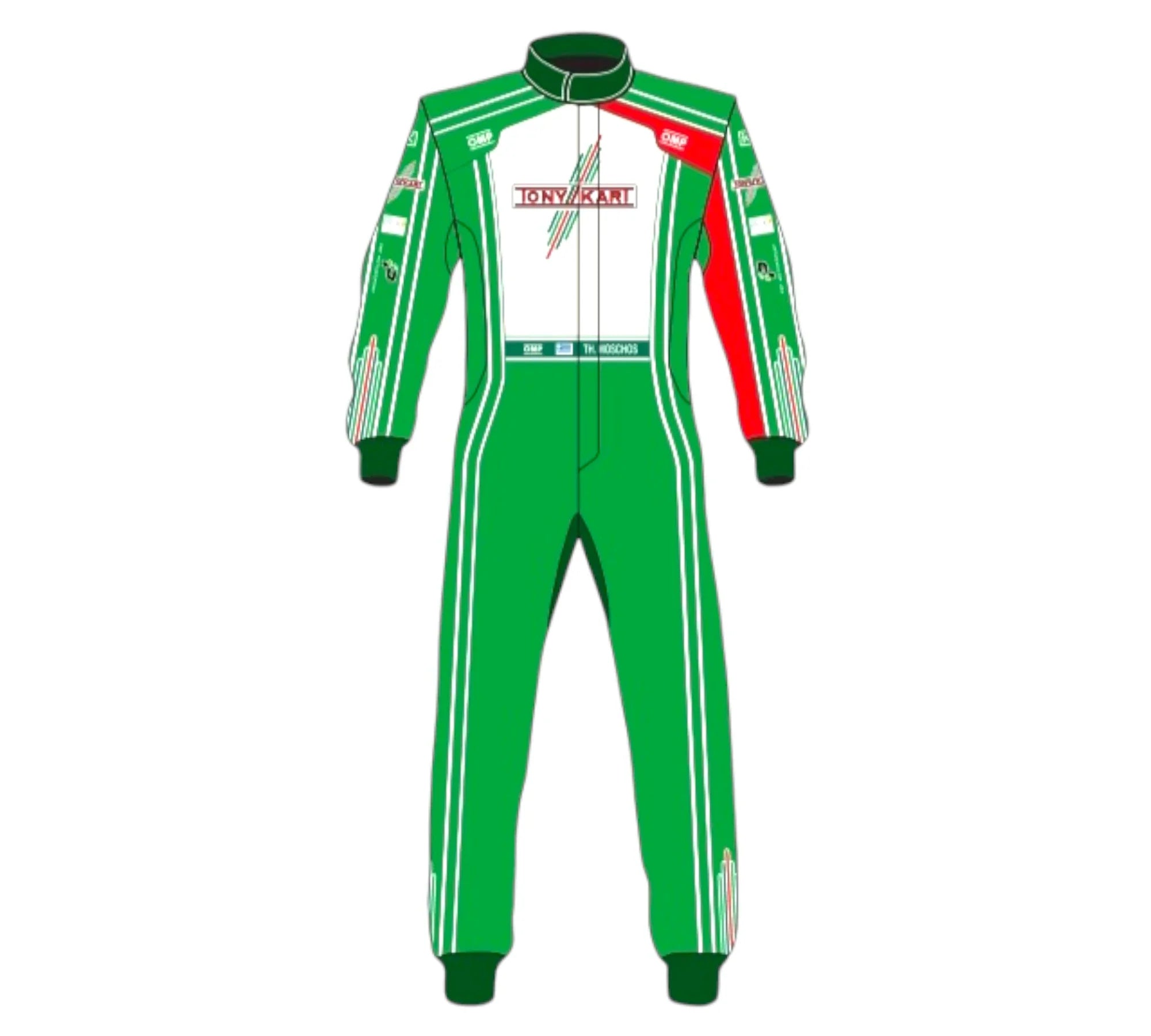OMP Tony kart Sublimation Printed Go Kart Racing Suit Endless Racegear