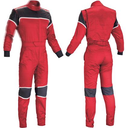Go Kart Racing Red Color Suit Pulse Racegear