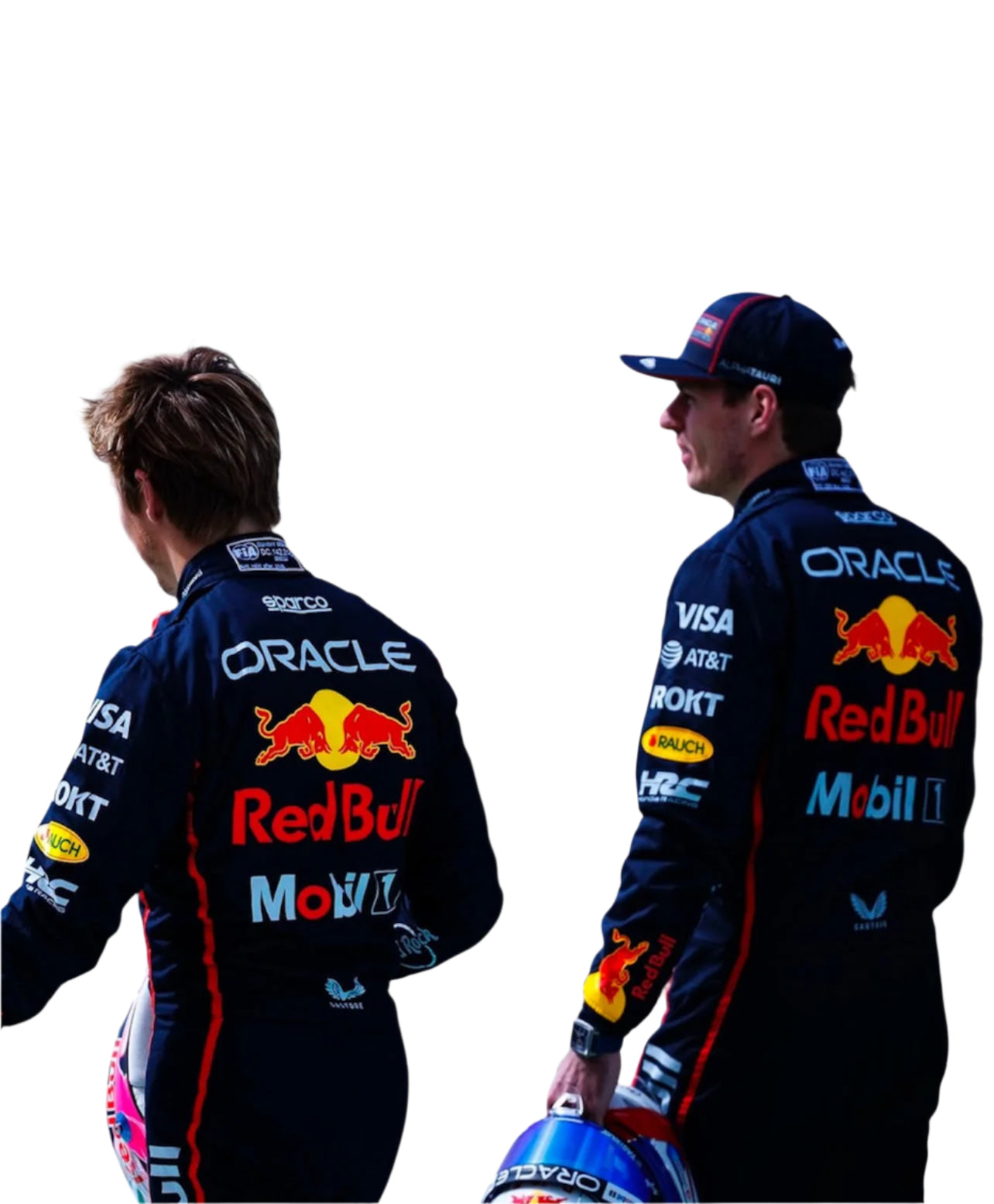 Liam Lawson 2025 Red Bull Racing Suit Endless Racegear F1 racing suit navy with Red Bull logos on back