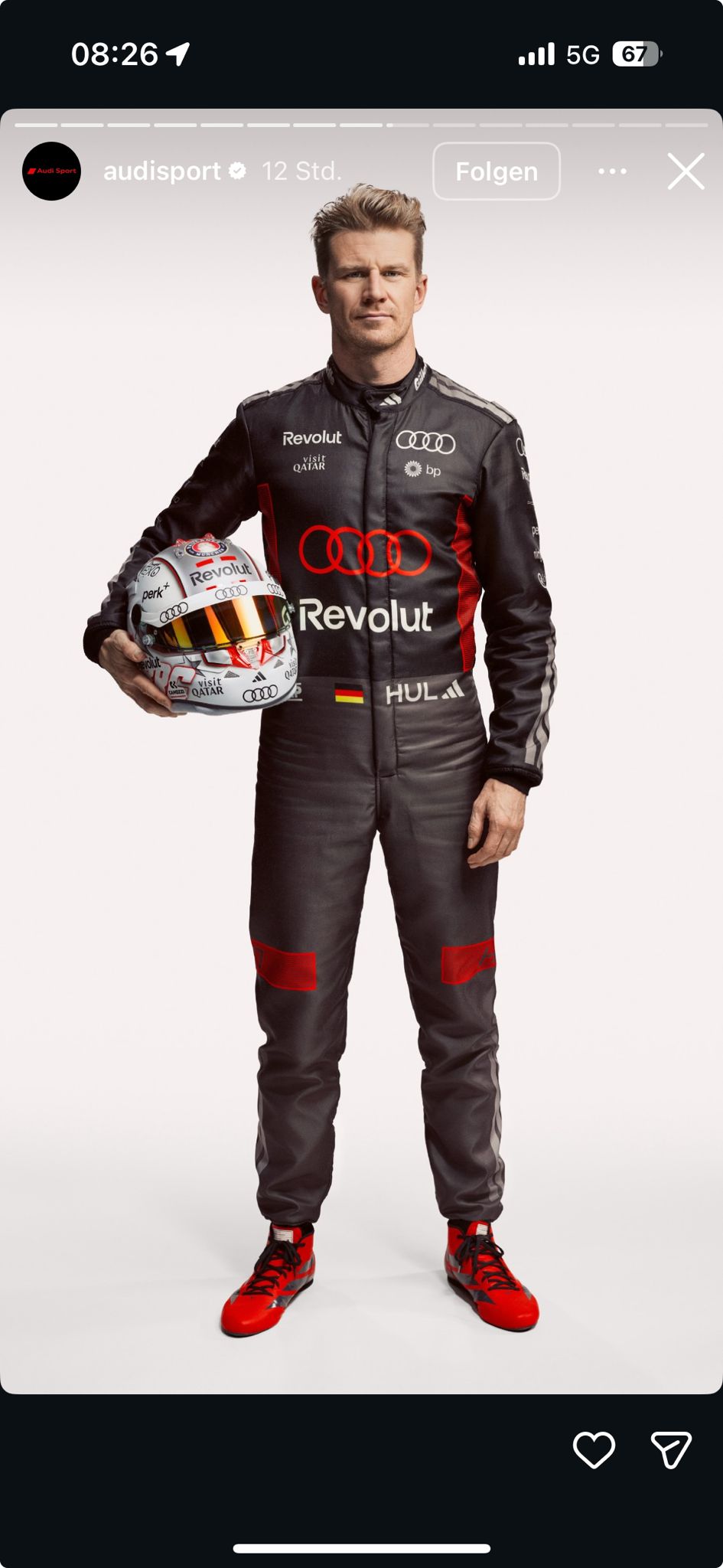 2026 Nico and Gabi Replica Racing Suit in Audi Colours