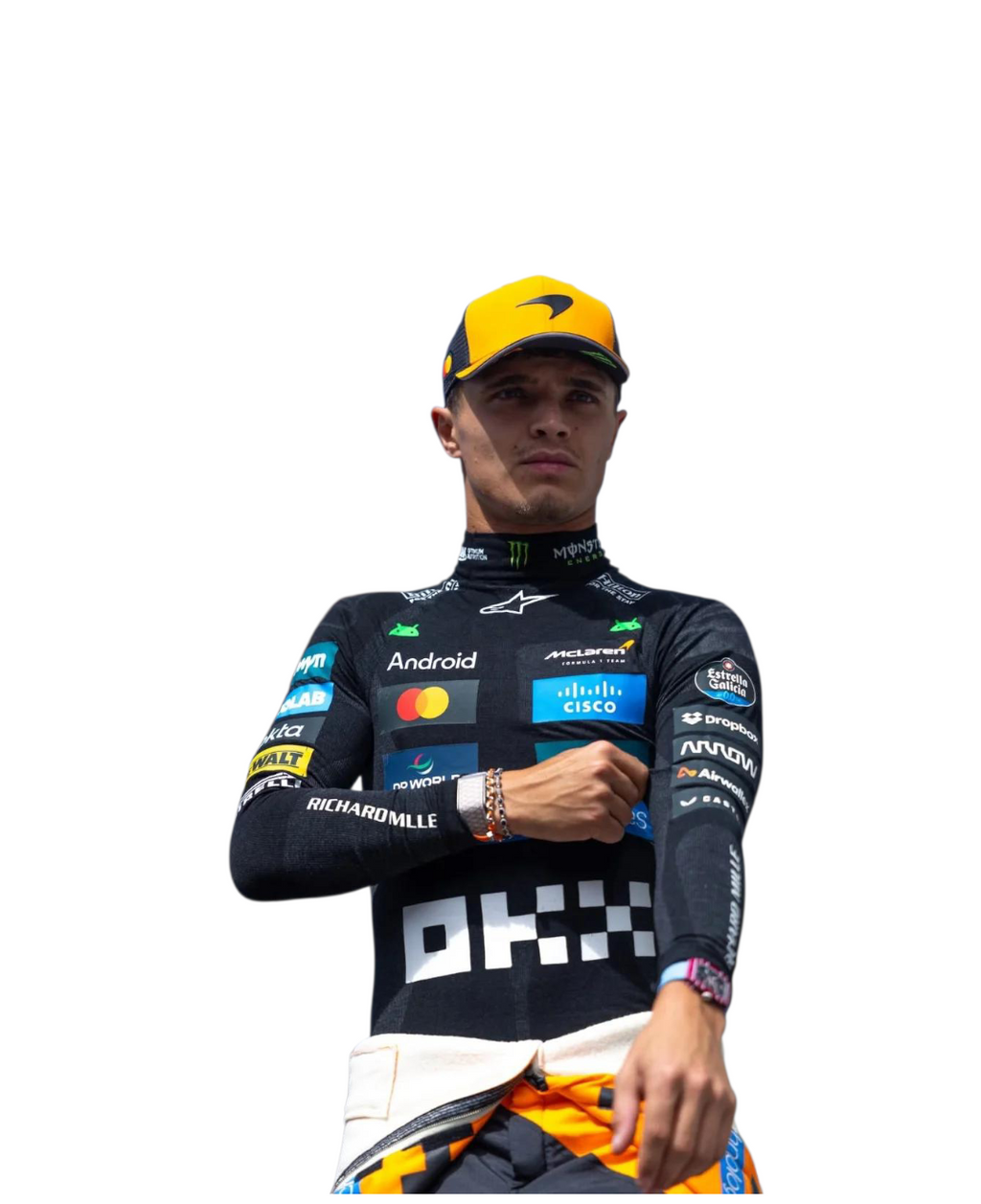 Lando Norris F1 Racing Shirt Compression 2025 | McLaren Replica Compression Endless Racegear