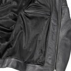 Braddan Air Perforated Black Leather Jacket Triumph