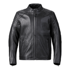 Braddan Air Perforated Black Leather Jacket Triumph