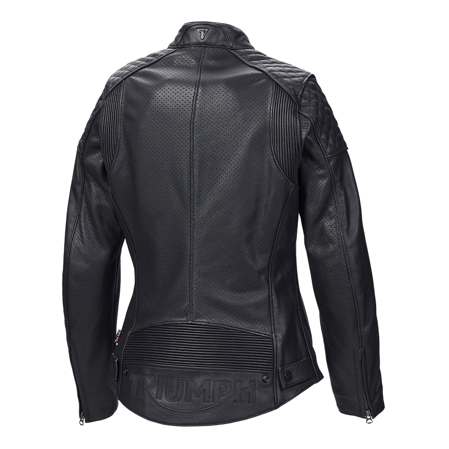 Ladies Braddan Air Leather Jacket Triumph