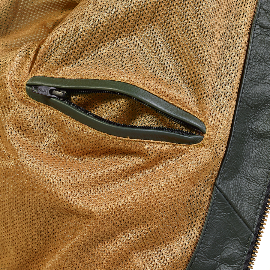 Braddan Green Air Race Leather Jacket  - Endless Racegear