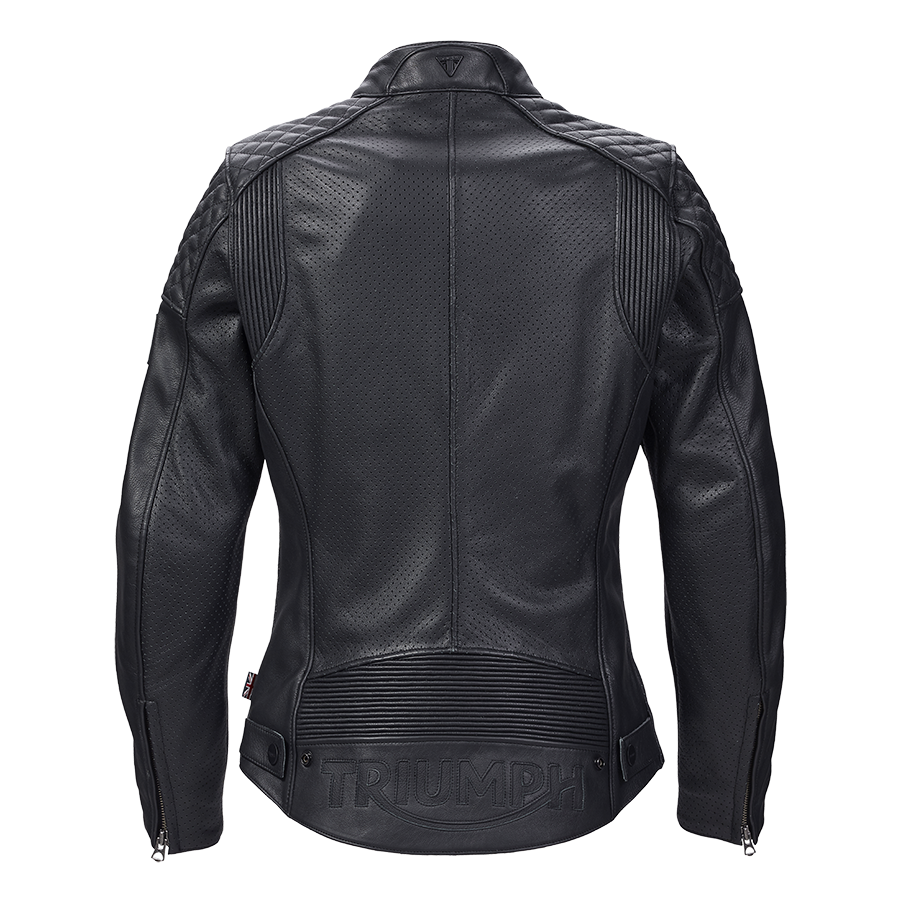 Ladies Braddan Air Leather Jacket Triumph