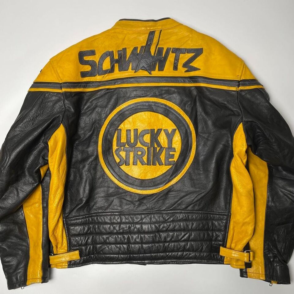 Lucky Strike Leather Jacket Men Endless Racegear