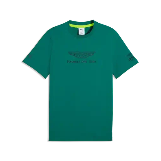 Aston Martin F1 Large Logo T-Shirt - Black/Green T-shirts Aston Martin F1 XS Green 