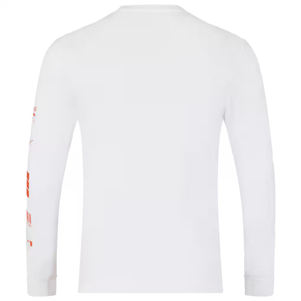 Red Bull Racing F1 Max Verstappen Long Sleeve Puzzle T-Shirt - White Endless Racegear
