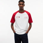 Cadillac F1 Racing Varsity Raglan T-Shirt - White Cadillac F1
