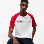 Cadillac F1 Racing Varsity Raglan T-Shirt - White Cadillac F1